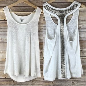URBAN OUTFITTERS ECOTE METAL STUDDED BACK TANK